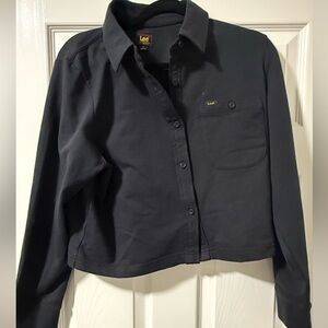 Lee® Women's Lee Layers Black Knit All Purpose Overshirt, Size M